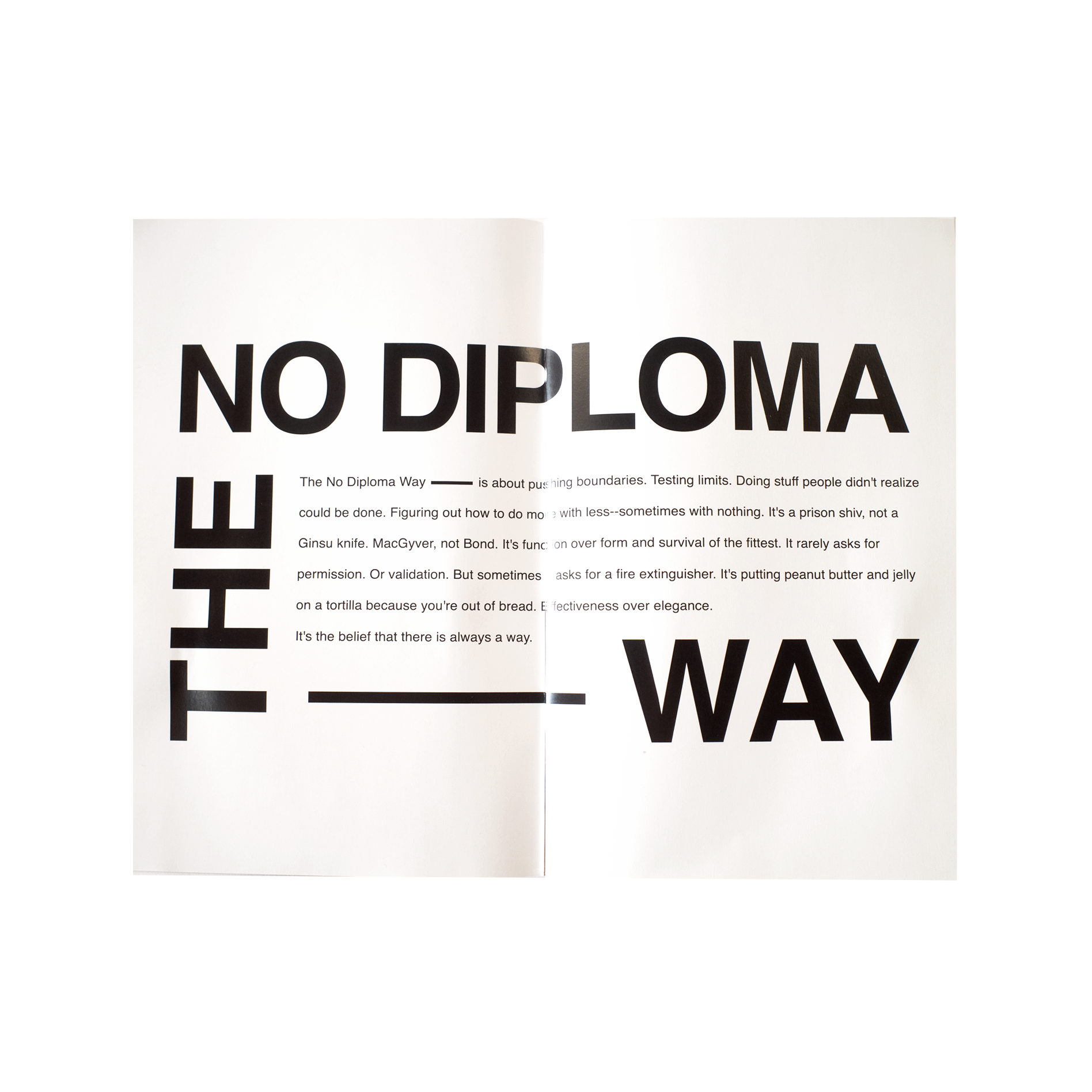 No Diploma Yearbook Zine 📕