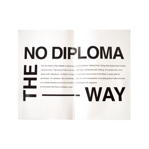 No Diploma Yearbook Zine 📕